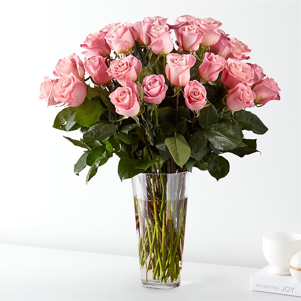 Long Stem Pink Rose Bouquet – THE SHOPPE ON KEY AVENUE FLORAL & GIFTS, Lampasas TX
