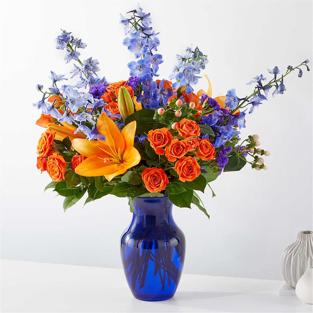 Radiant Citrus Bouquet – THE SHOPPE ON KEY AVENUE FLORAL & GIFTS, Lampasas TX