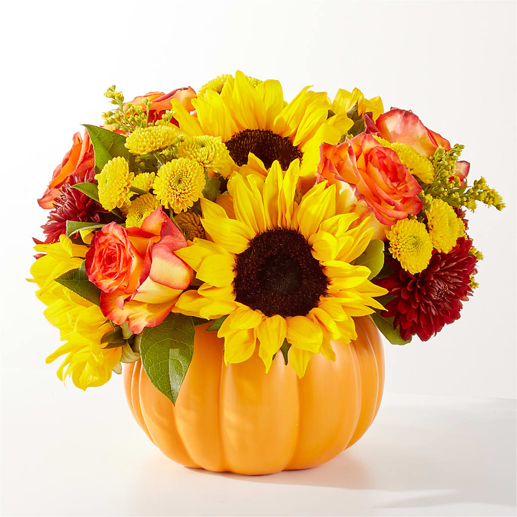 Golden Gourd Pumpkin Bouquet – THE SHOPPE ON KEY AVENUE FLORAL & GIFTS, Lampasas TX