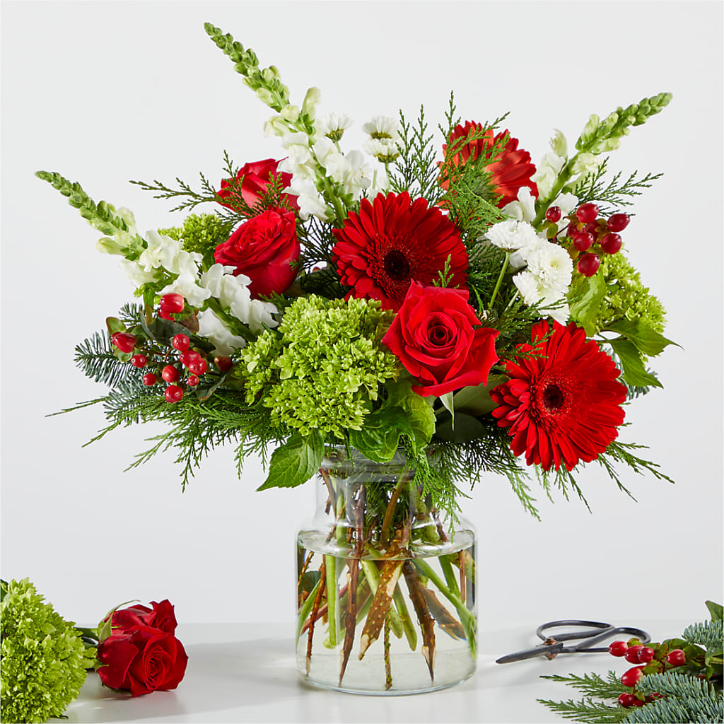 Merry Moment Bouquet – A Florist Original – THE SHOPPE ON KEY AVENUE FLORAL & GIFTS, Lampasas TX