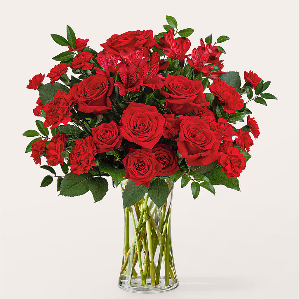Brilliant Ruby Bouquet – The Shoppe At Wildflower Hill, Lampasas TX