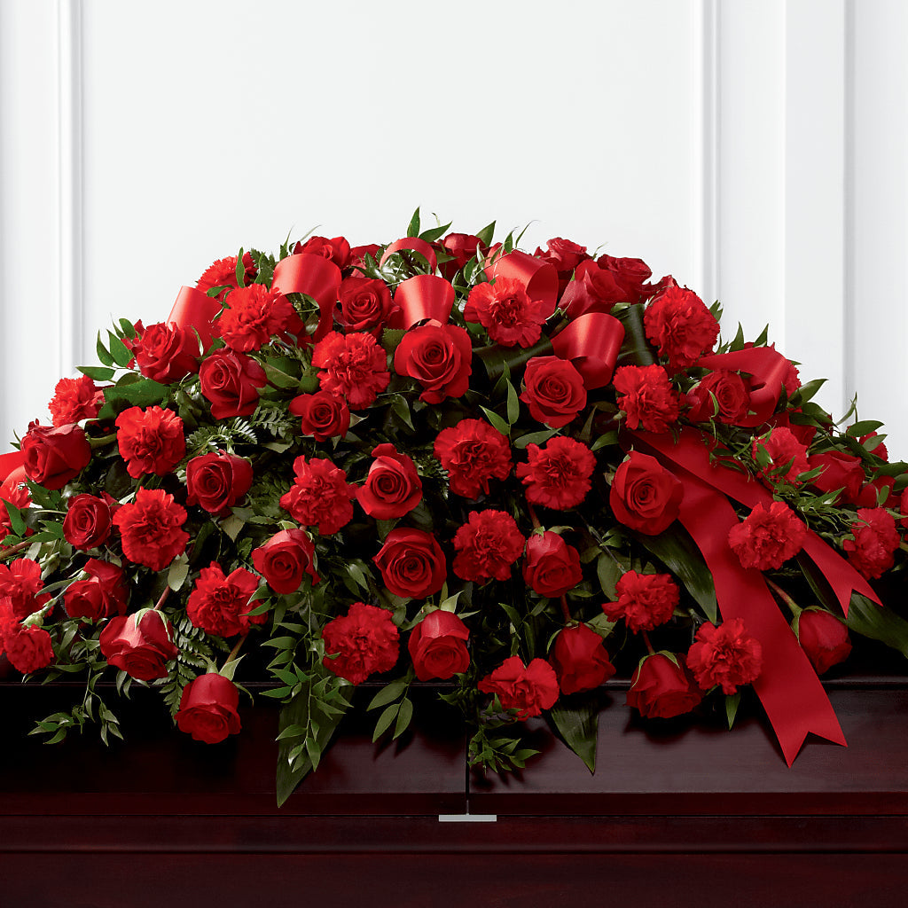 Tribute of Life Casket Spray – THE SHOPPE ON KEY AVENUE FLORAL & GIFTS, Lampasas TX
