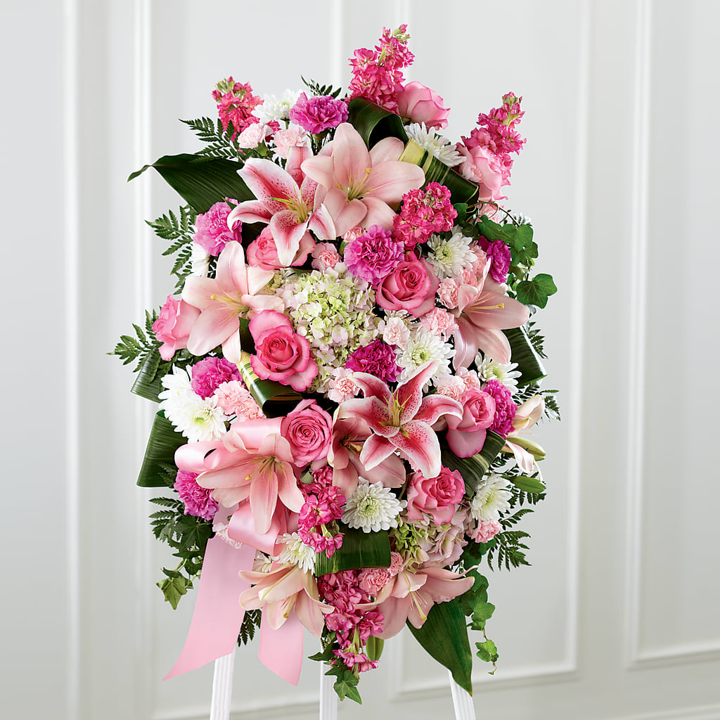 Comforting Standing Spray – THE SHOPPE ON KEY AVENUE FLORAL & GIFTS, Lampasas TX