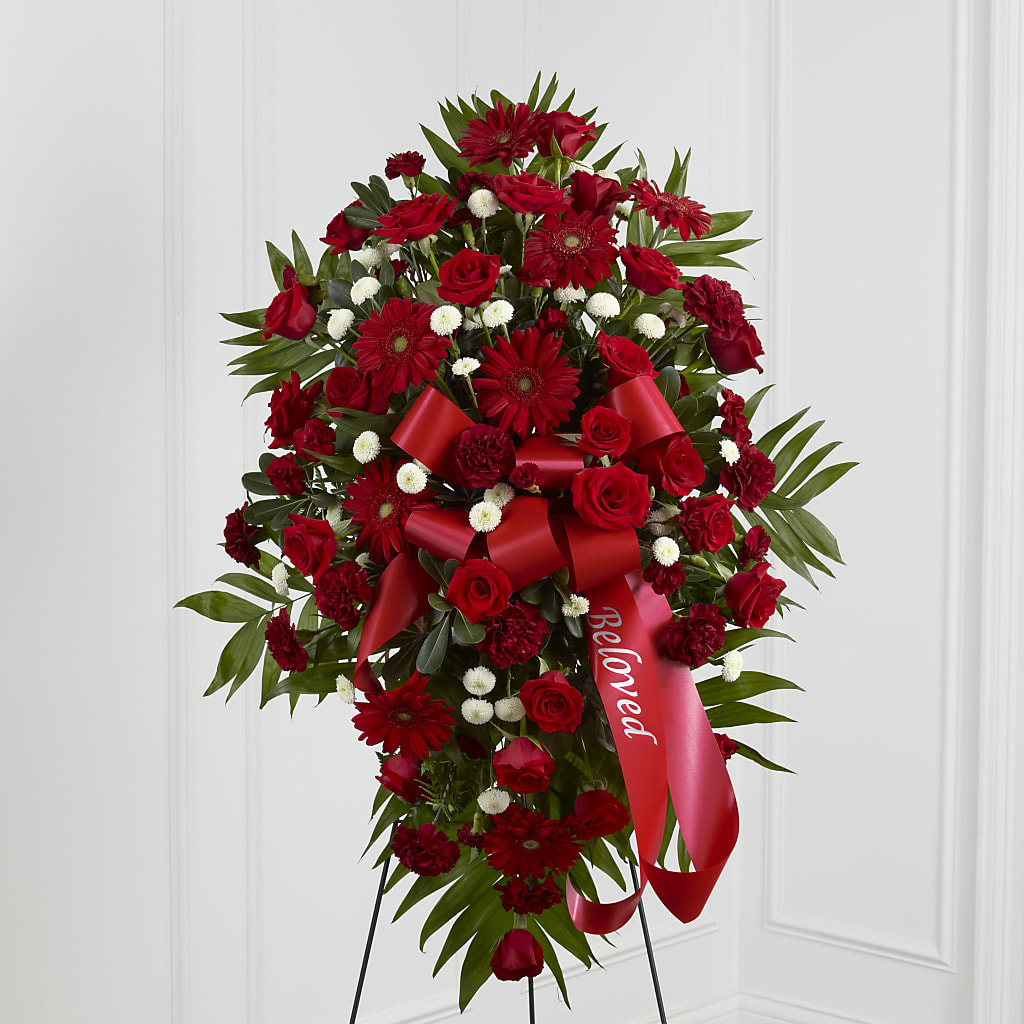 Treasured Memories Standing Spray – THE SHOPPE ON KEY AVENUE FLORAL & GIFTS, Lampasas TX