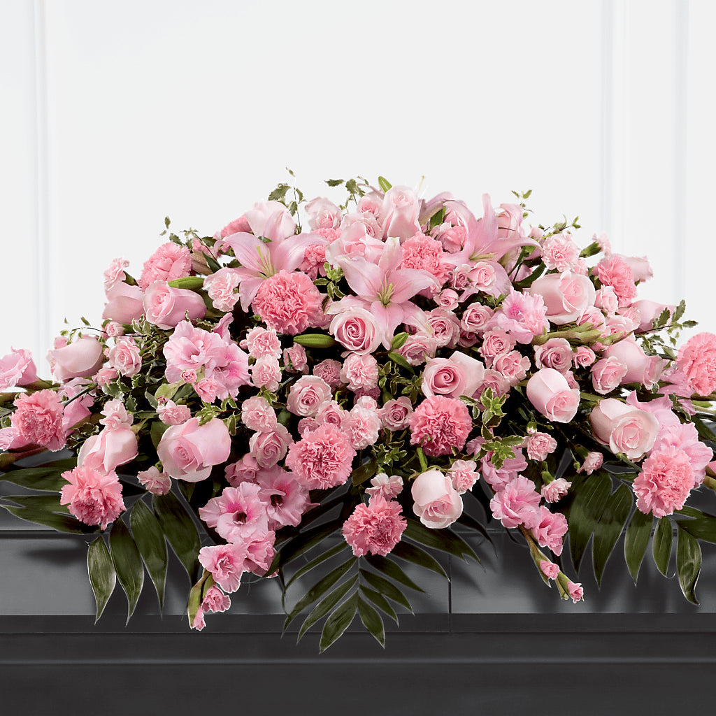 Garden of Comfort Casket Spray (Standard) – THE SHOPPE ON KEY AVENUE FLORAL & GIFTS, Lampasas TX