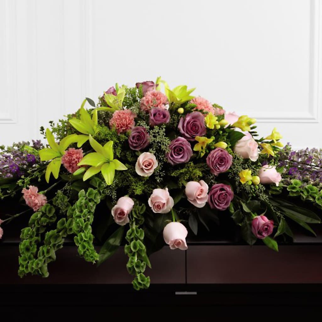 Forever Beloved Casket Spray – THE SHOPPE ON KEY AVENUE FLORAL & GIFTS, Lampasas TX