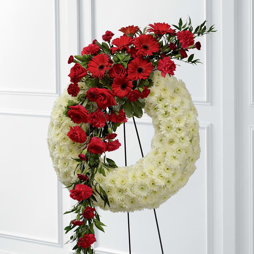 Graceful Tribute Wreath – THE SHOPPE ON KEY AVENUE FLORAL & GIFTS, Lampasas TX
