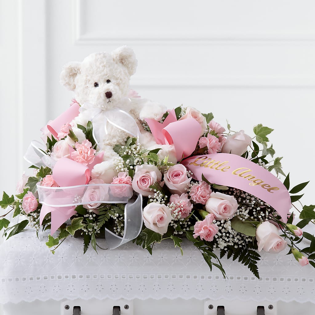Touch of Sympathy Casket Spray – THE SHOPPE ON KEY AVENUE FLORAL & GIFTS, Lampasas TX