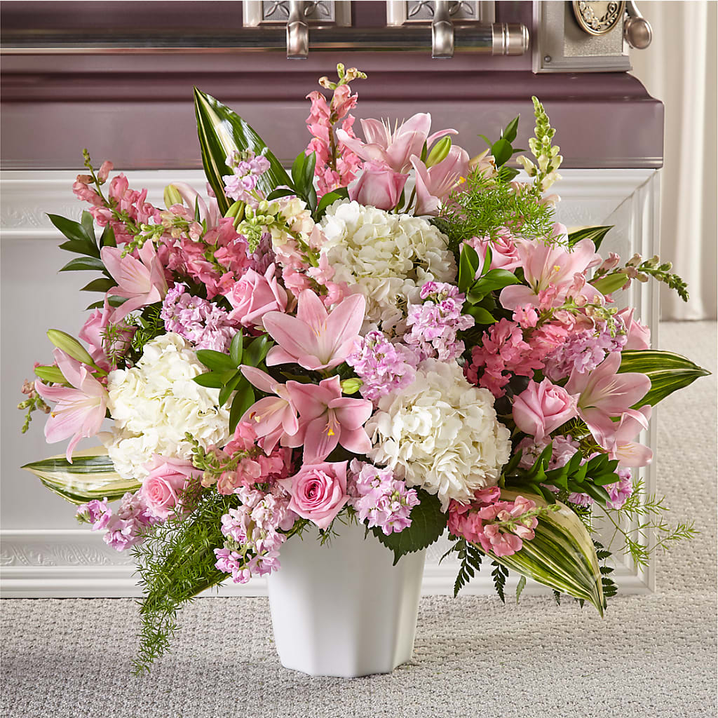 Simply Serene Floor Basket – THE SHOPPE ON KEY AVENUE FLORAL & GIFTS, Lampasas TX