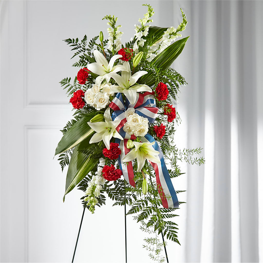 Stars of Life Standing Spray – THE SHOPPE ON KEY AVENUE FLORAL & GIFTS, Lampasas TX