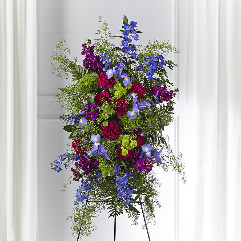Heavenly Skies Standing Spray – THE SHOPPE ON KEY AVENUE FLORAL & GIFTS, Lampasas TX
