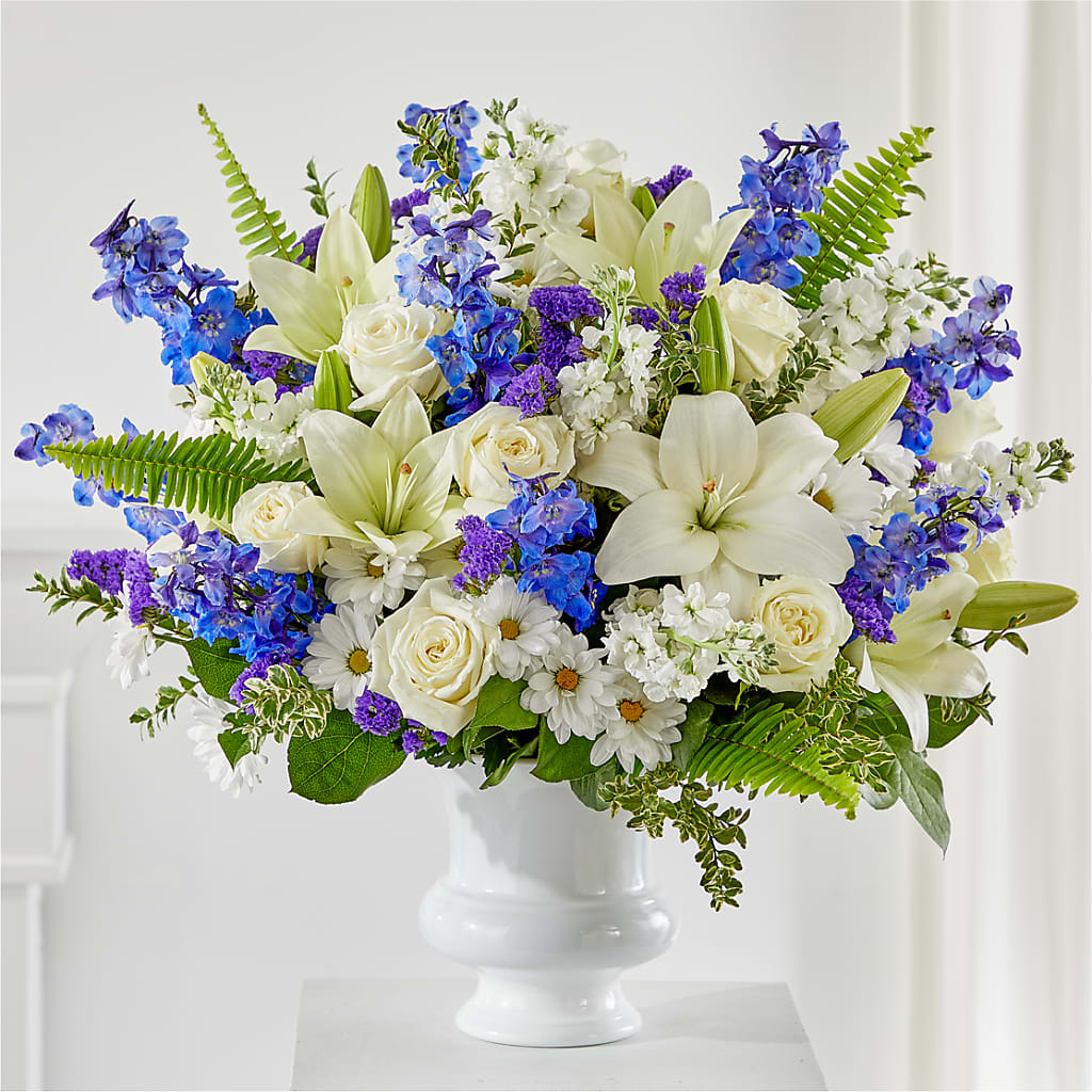 Expressions of Hope Urn Arrangement – THE SHOPPE ON KEY AVENUE FLORAL & GIFTS, Lampasas TX
