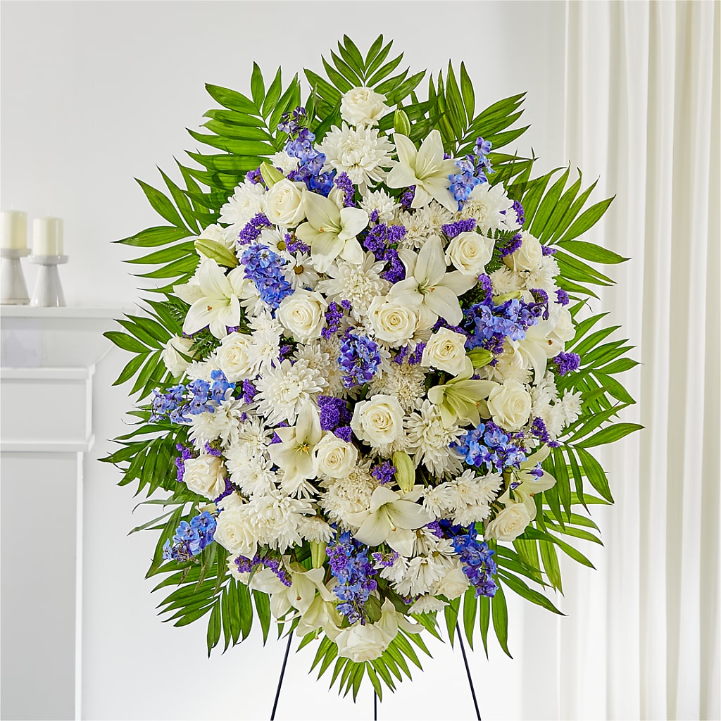 At Rest Standing Spray – THE SHOPPE ON KEY AVENUE FLORAL & GIFTS, Lampasas TX