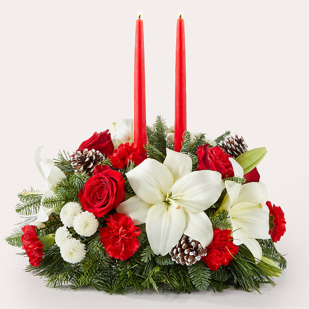 Seasonal Festivities Centerpiece – THE SHOPPE ON KEY AVENUE FLORAL & GIFTS, Lampasas TX