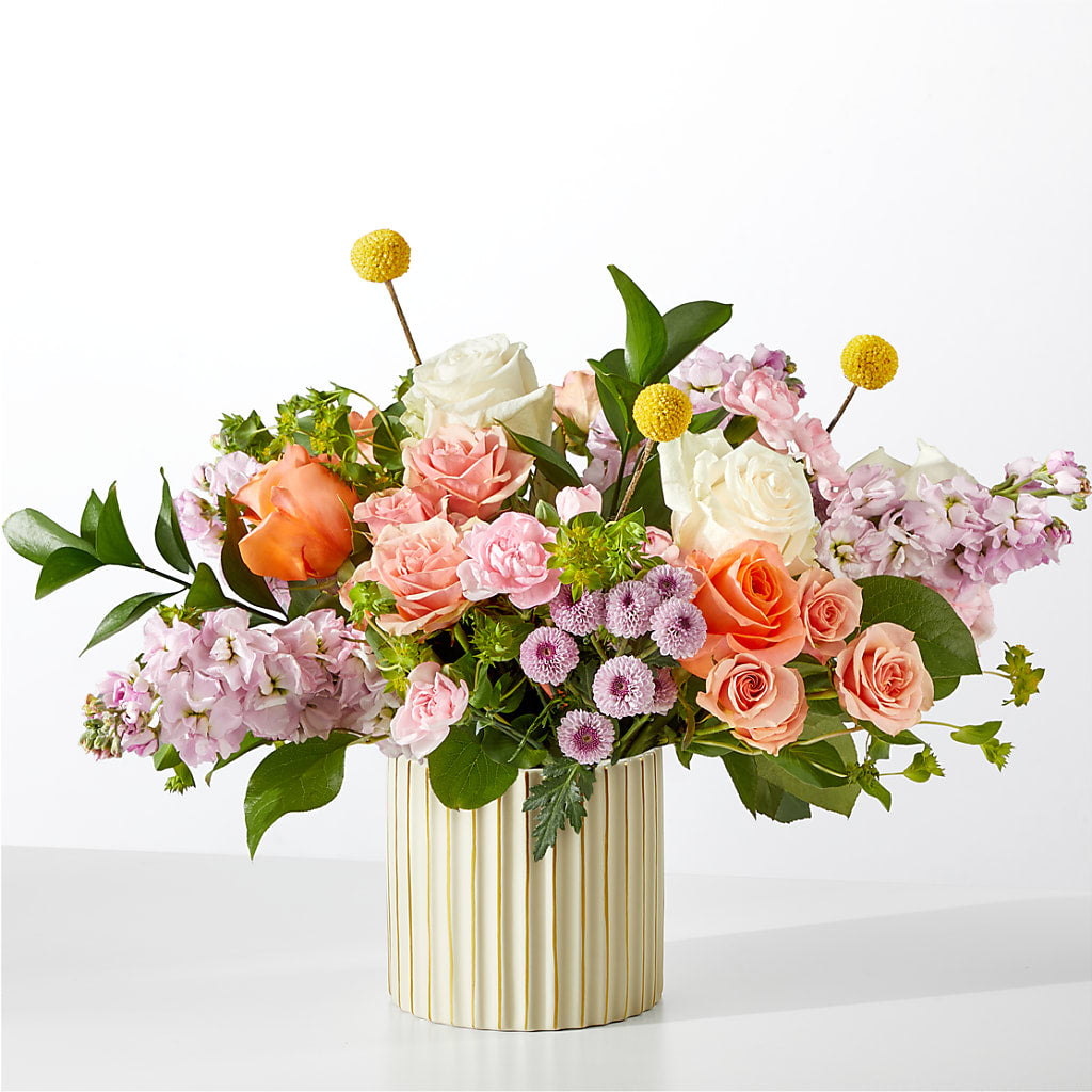 French Market Bouquet with Ivory Vase – THE SHOPPE ON KEY AVENUE FLORAL & GIFTS, Lampasas TX