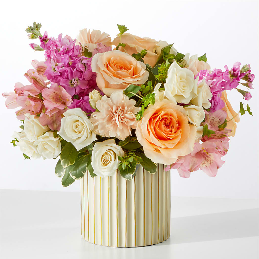 Paradise Bouquet with Ivory Vase – THE SHOPPE ON KEY AVENUE FLORAL & GIFTS, Lampasas TX